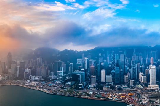 繁华都市香港优美迷人的景色