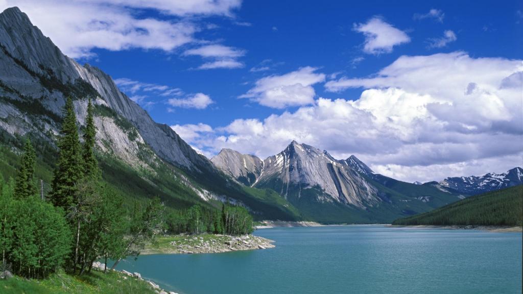 加拿大贾斯珀国家公园自然风景
