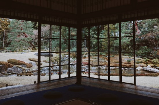 日式庭院复古清新摄影