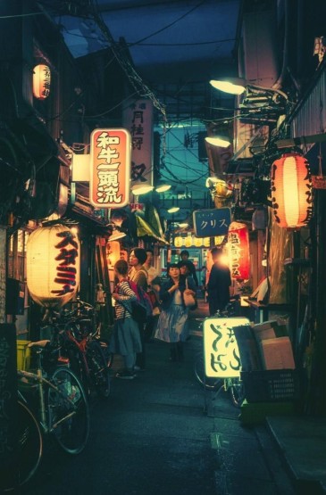 日本城市夜景灯火