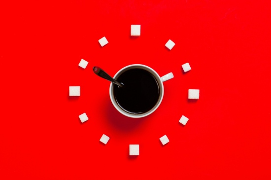 创意咖啡时钟图片