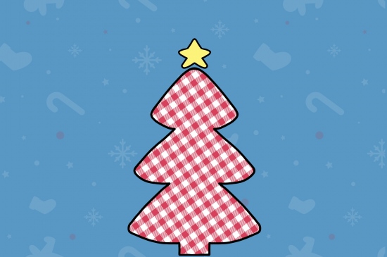 简单可爱的圣诞节主题手机背景图