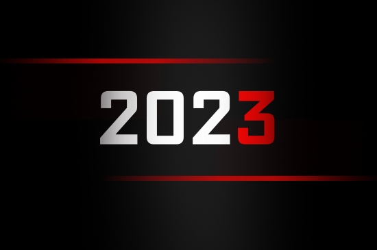 2023极简黑色背景数字图片