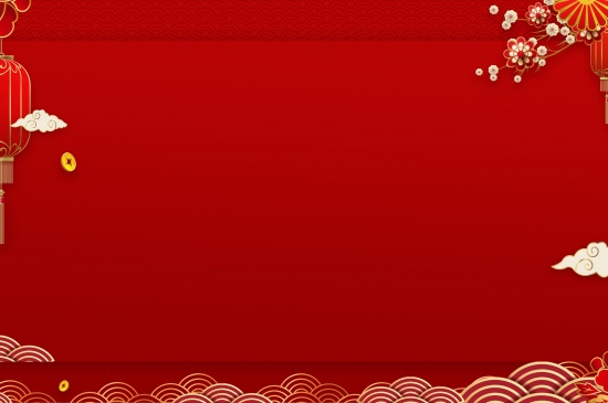 元旦节喜庆中国红背景图