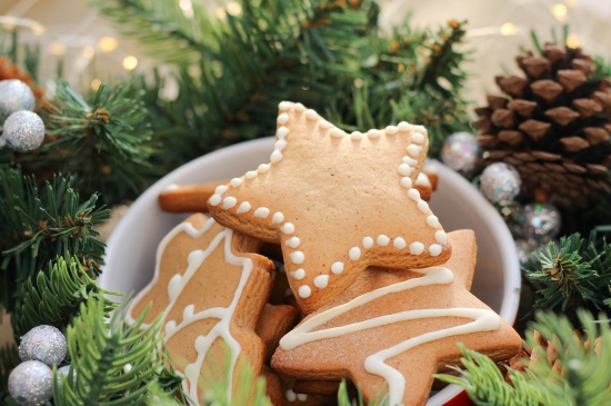 圣诞节星星形状饼干图片