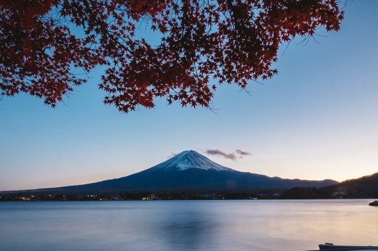 唯美的日本富士山风光
