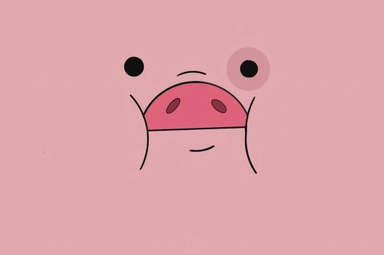 可爱猪猪大脸壁纸