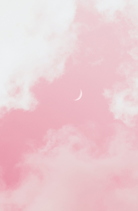 唯美的粉色天空云朵壁纸