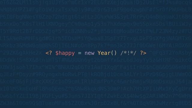 代码设计新年快乐文字