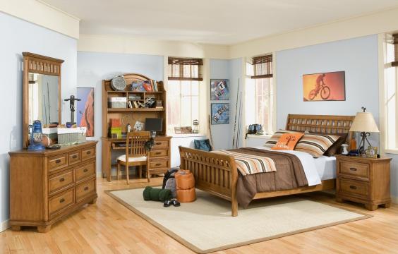 复古全木式卧室设计风格