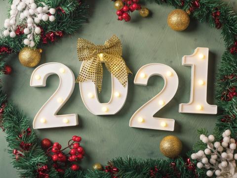 2021新年数字装饰