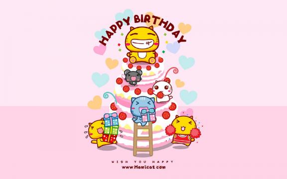 哈咪猫生日快乐系列