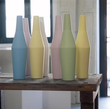 彩色陶瓷花瓶