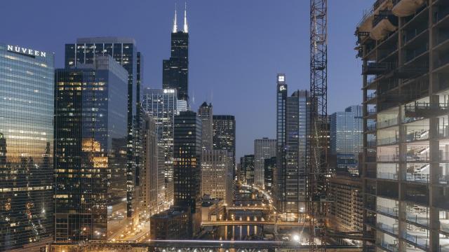魅力城市芝加哥下的景致