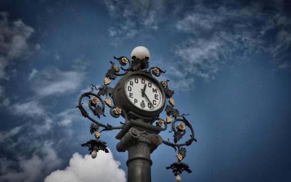 复古欧式时钟摄影