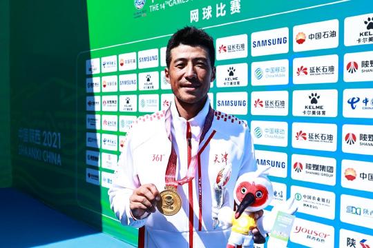 李喆夺全运会网球男单金牌