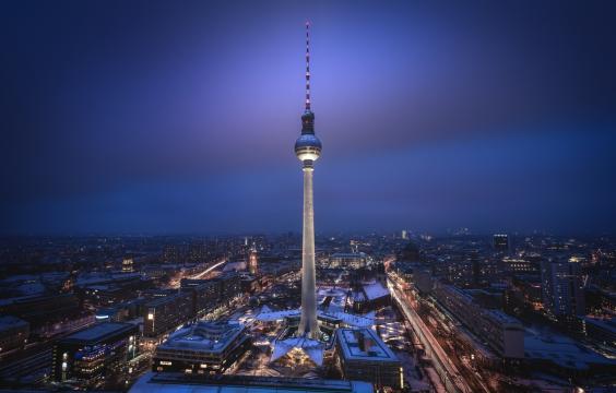 宏伟的柏林电视塔