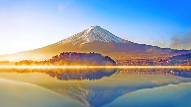 美不胜收的富士山风光